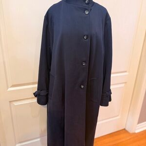 CLAIRE BARRAT VINTAGE Navy Women's Trench Coat